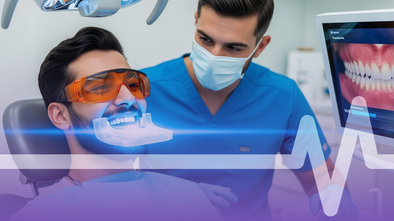 تبييض الأسنان بتقنية بوست