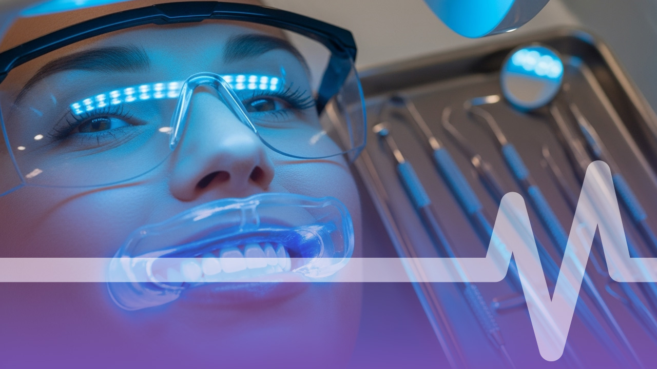 تبييض الاسنان بالعيادة