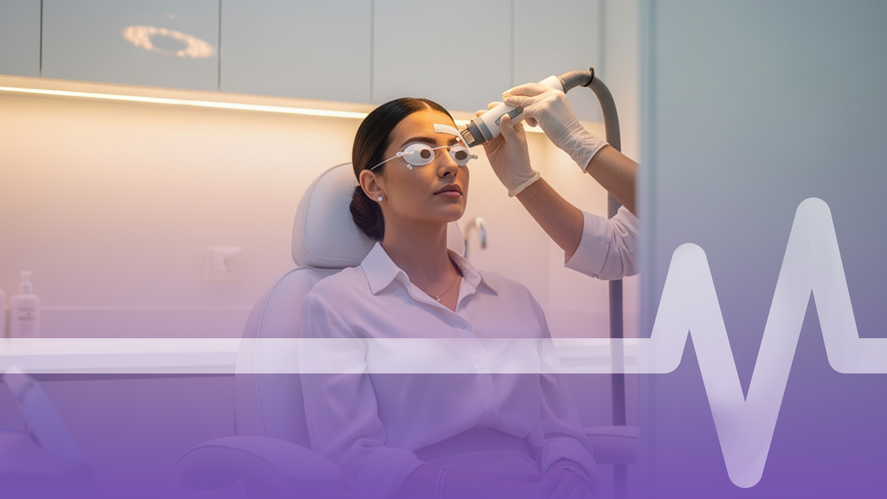 تشقير الحواجب بالليزر قبل وبعد